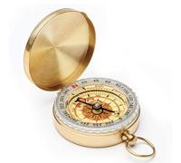 WeddHuis Brújula Retro con Función Luminosa, Impermeable y Portátil, Profesional para Orientación, Supervivencia al Aire Libre, Camping, Senderismo, Militar, Silva, Buceo, niños