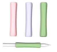 WeddHuis Paquete de 3 Agarres de Silicona para Apple Pencil Pro, Apple Pencil (USB-C) y Apple Pencil 2nd Generation Soportes Diseño ergonómico Agarre Funda Protectora Compatible con iPad Pen