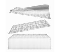 WeddHuis Pegatinas Transparentes Doble Cara, 20 Piezas, Pegatinas, Uñas, Pegatinas para Uñas, Recambio Diario, Diseños Artísticos