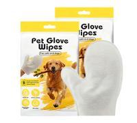 WeddHuis Toallitas de Limpieza para Mascotas Guantes de Lavado para Perros y Gatos (Cara, Orejas, Ojos, Patas) Cuidado Diario y Viajes Sin Enjuague