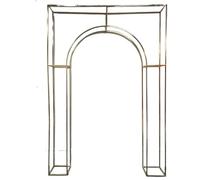 Wedding Arch Frame Kit de soporte for arco de boda geométrico (1/3 piezas) - Marco floral dorado brillante, decoración for fiestas en el jardín al aire libre(260 x 180 cm 1pcs)