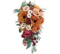 Wedding Bouquet For Bride, Wedding Flowers, Artificial Sunflower Holding Flowers Bouquets, Bridal Bouquets For Wedding, Centerpiece,Ceremony, Church Wedding