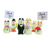 Wedding Cake Topper,Wedding & Engagement Party Cute Funny Cat Figure Set for Decoration (6 pcs set)