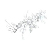 Wedding Crystal Hair Vines Flor Hoja, Plata Nupcial Tocado de Pelo de Flores de Vid, para el Pelo de Novia para Mujeres y Niñas