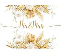 Wedding Guest Book: Elegant Gold Florals- 109 Colour Pages with Photo Space & QR-Linked After-Wedding Checklist, 8.25 × 6 Paperback for Messages & Memories