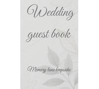 Wedding guest book: Memory lane keepsake