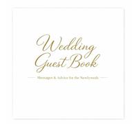 Wedding Guest Book: Messages and Wishes for the Newlyweds | Wedding Reception Guest Book with Photo Space