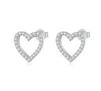 Wedding Love Heart Stud Earrings For Women