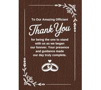Wedding Officiant Journal - To Our Amazing Officiant C: Gifts For Officiant Of Wedding Proposal Journal Notebook Will You Be Our Officiant Proposal Minister Appreciation Gift
