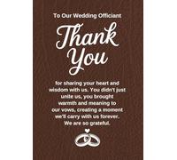 Wedding Officiant Journal - To Our Wedding Officiant D: Gifts For Officiant Of Wedding Proposal Journal Notebook Will You Be Our Officiant Proposal Minister Appreciation Gift