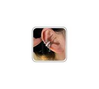 Wedding Pendientes De Plata Brillante Cz Ear Cuff Clip Simple Cartílago En El Pendiente De Envoltura Pequeña Delicada No Perforación Huggie Aro Lindo Ilusión Minimalista De Múltiples Para Las Mujeres