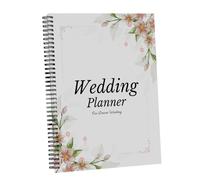 Wedding Planner Book, Bridal Organizer Notebook, Engagement Planning Journal, Hardcover Guided Checklist, Elegant Gold Foil Cover for Newly Engaged, Couples and Future Brides