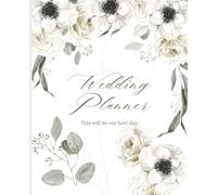 Wedding Planner Book & Organizer - Engagement Gift for Bride, Budget Tracker, Checklists, Guest List & Notes - Wedding Planning Journal