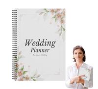 Wedding Planner, Bridal Wedding Planner Notebook, Hardcover Engagement Organizer, Comprehensive Wedding Planning Book 8.27x5.51 inches Ideal for Newly Engaged Couples and Brides