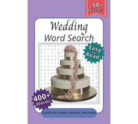 Wedding Word Search Puzzle Book: Word Searches with Easy to Read Print about Ceremonies, Receptions, Unforgettable Memories and more | 6x9 inches, 110 ... Gift for Holidays, Vacations, and Downtime