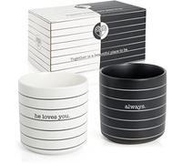 WeddingTree Juego de tazas para parejas - Regalo de boda - Tazas para celebrar el día de la boda