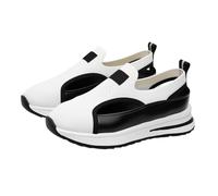 Wedge Trainers for Women,Closed Toe Sandals,Extra Wide Fit Trainer Sandals for Women Chunky Sandal Non-Slip Summer Lace Mesh Platform Sports Shoes Breathable Hollow out Walking Slides