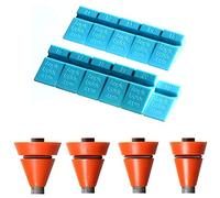 Wedgek AZ4 - Juego de guías angulares, color azul para afilar piedras, naranja para varillas