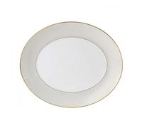 Wedgwood Fuente de servir ovalada Arris blanco