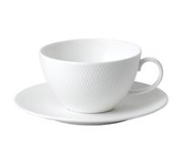 Wedgwood Taza de té con plato Gio blanco