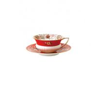 Wedgwood Taza de té y platillo Wonderlust crimson jewel