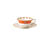 Wedgwood Taza de té y platillo Wonderlust peony diamond