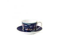 Wedgwood Taza y platillo Wonderlust blue pagoda