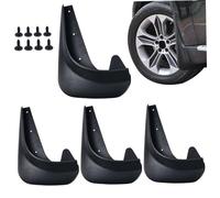 Wedhapy Guardabarros De Repuesto para Coche 4 Unidades/Juego De Repuesto Universales Preperforados Flexibles Protectores contra Salpicaduras Protectores Delanteros Y Traseros Accesorios para Coche