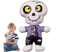Wedhapy Halloween Plush, 12" Funny Scary Skeleton Plush Doll, Soft Comfortable Halloween Stuffed Animal, Plushies for Girl Boy Halloweeen Favor Style 1