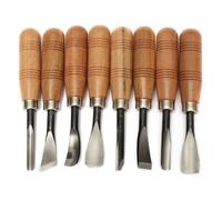 Wedhapy Juego De Cinceles para Carpintería Herramientas para Tallar Madera Gubias Profesionales Manuales Juego De Corte De Blanqueamiento De Acero Al Carbono para Escultura 8 Uds.