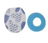 Wedhapy Juego de Funda para Asiento de Inodoro cojín de Felpa Suave para Asiento de Inodoro Calentador Tapa de Inodoro 2pcs