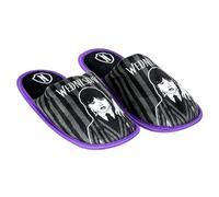 Wednesday Addams Miércoles Zapatillas Casa Niña, Pantuflas Suela Antideslizante, Talla EU 36/37