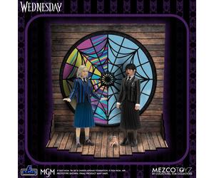 Wednesday figurines 5 points wednesday & enid boxed set 10 cm
