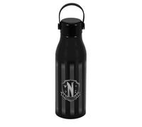 Karactermania Botella Wednesday Miércoles – Capacidad 700 ml, 7 x 23,5 cm – Negro Original