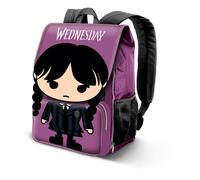 Wednesday miércoles chibi-mochila expandible exp, lila, 30 x 45 cm, c