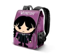 Wednesday Miércoles Chibi-Mochila Expandible EXP, Lila, 30 x 45 cm, Capacidad 28 L