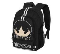Wednesday Miércoles Cute-Mochila Fight Fan 2.2, Gris, 31 x 44 cm, Capacidad 24 L