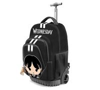 Wednesday Miércoles Cute-Mochila Trolley GTS Fan, Gris, 32 x 47 cm, Capacidad 39 L