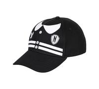 Wednesday Miércoles-Gorra Infantil, 20 x 14 cm, Negro Varsity