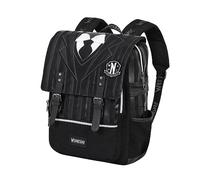 Wednesday Miércoles-Mochila Oxford, 29 x 40 cm, Capacidad 16 L, Negro Uniform