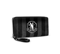 Wednesday Miércoles Original-Billetero Essential, Negro, 19 x 10 cm