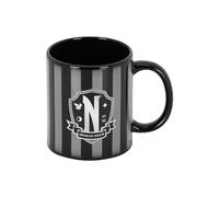 Wednesday Miércoles-Taza, 13 x 9.5 cm, Capacidad 350ml, Negro Original