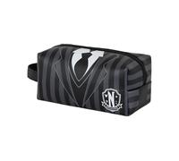 Wednesday Miércoles Uniform-Neceser de Viaje Brick Plus, Negro, 25 x 12 cm