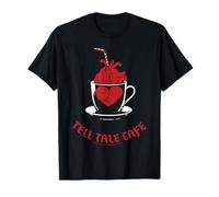 Wednesday Season 2 Tell Tale Cafe Heart In Mug Logo Camiseta