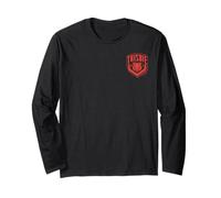 Wednesday Season 2 Thisbie Left Pocket Retro Red Logo Manga Larga