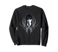 Wednesday Season 2 Wednesday Black & White Face Portrait Sudadera