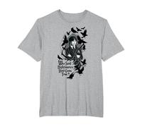 Wednesday Season 2 Who Said Nightmares Don't Come True! Camiseta, Hombre Tallas Grandes, Gris Jaspeado, 2X Alto