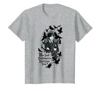 Wednesday Season 2 Who Said Nightmares Don't Come True! Camiseta, Niños, Gris Jaspeado, 3 años