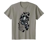 Wednesday Season 2 Who Said Nightmares Don't Come True! Camiseta, Niños, Pizarra, 2 años