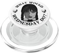 Wednesday What Would Wednesday Do? Skull Shaded Portrait PopSockets PopGrip para MagSafe